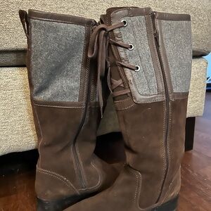 Clark’s tall brown boots